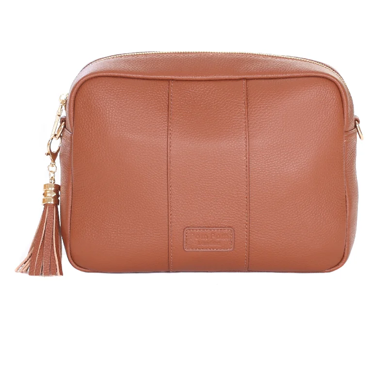 Pom Pom London City Plus Bag Chestnut