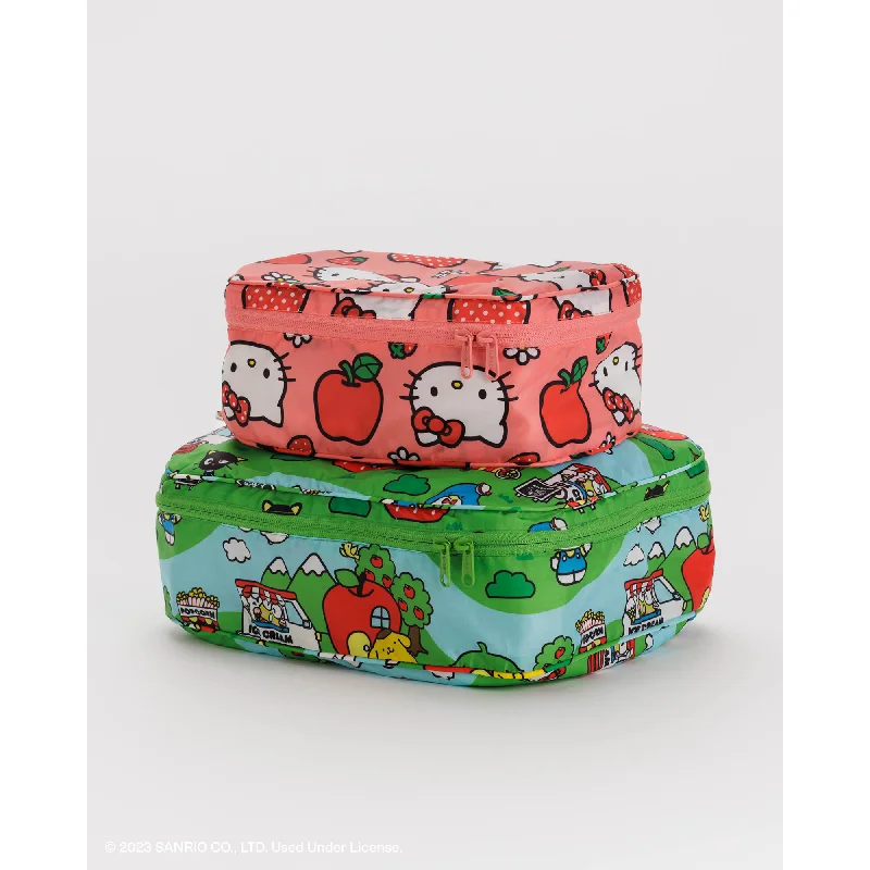 Hello Kitty and Friends x Baggu Packing Cube Set (Apples + Friends)