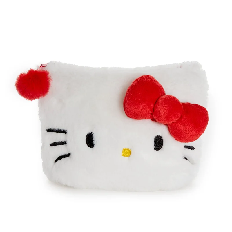 Hello Kitty Classic Plush Zipper Pouch