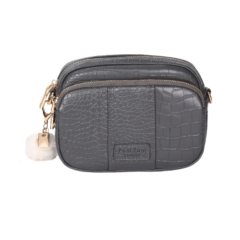 Mayfair Bag Croc Slate Grey & Accessories