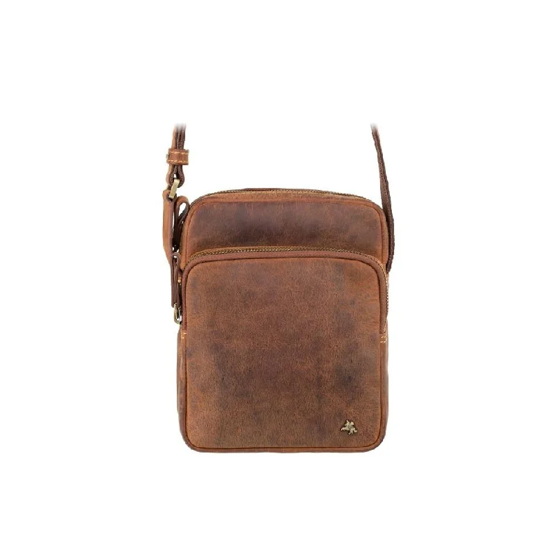 Riley Small Ziptop Bag - Oil Tan