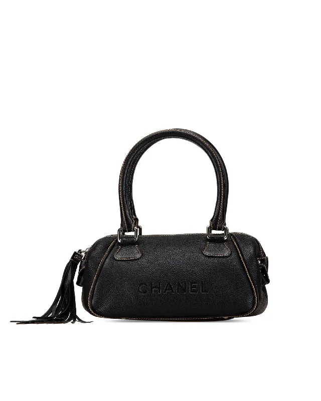 Chanel Mini Black Leather Handbag