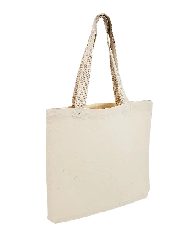 12 ct 12'' Small Canvas Tote Bags/Book Bags - By Dozen