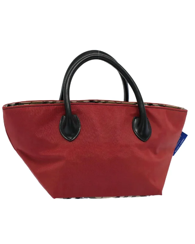 Nylon Red Hand Bag