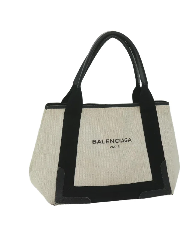 Canvas White Tote Bag by Balenciaga