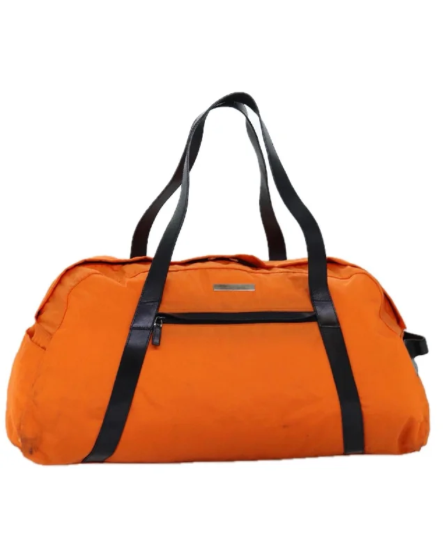 Canvas Boston Bag in Orange - Pre-owned