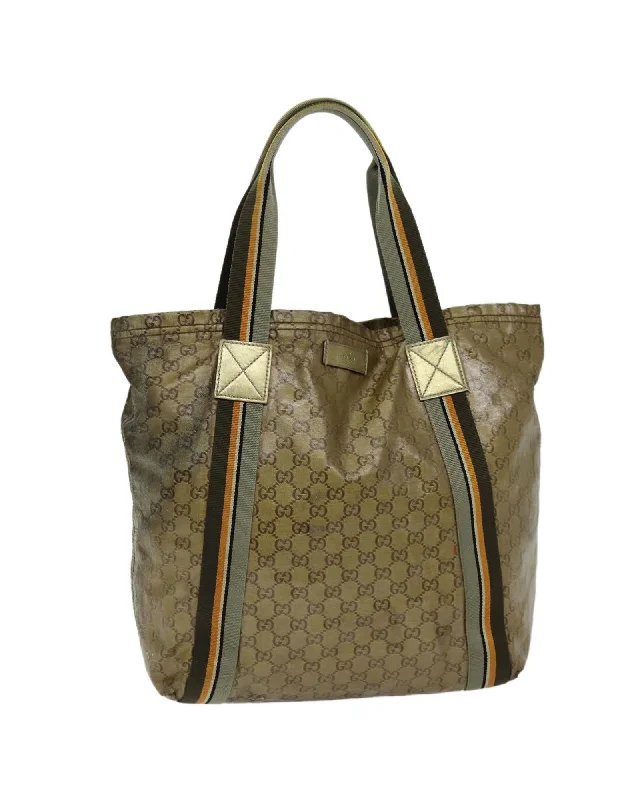 Crystal GG Canvas Tote Bag