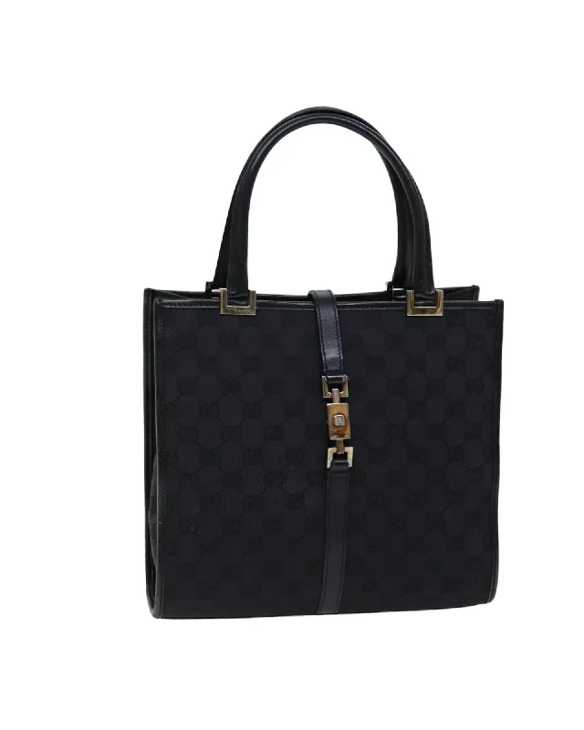 Classic GG Canvas Hand Bag in Black