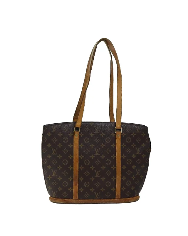 Monogram Tote Bag with Leather Accents