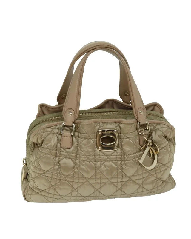 Nylon Lady Dior Handbag with Quilted Pattern and Dust Bag