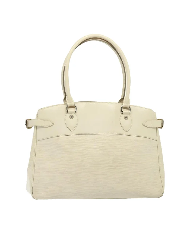 Epi Leather Passy GM Hand Bag in White/Yvoire by Louis Vuitton