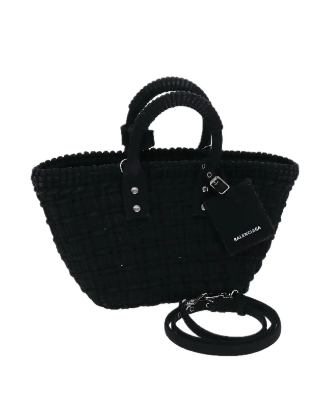 Canvas 2Way Hand Bag in Black by Balenciaga