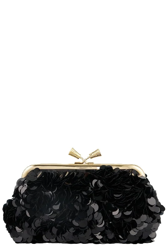 Maud Tassel Clutch - Anthracite