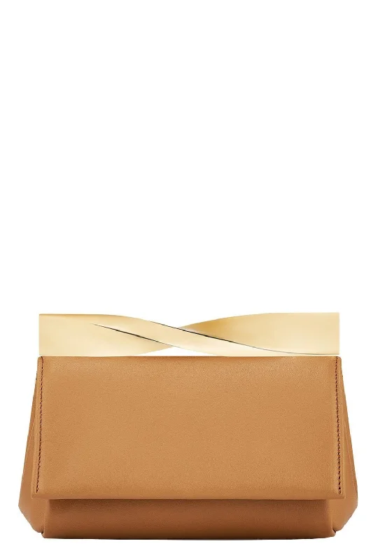 Mini Twist Clutch - Praline