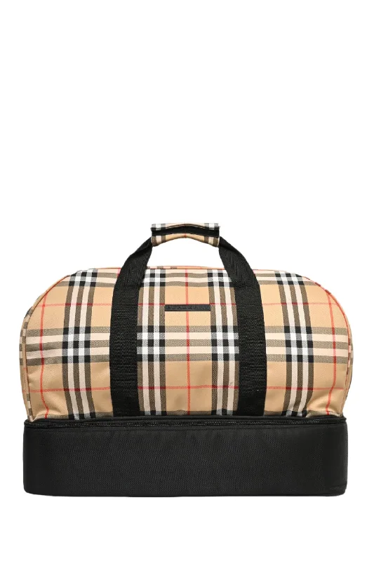 Burberry Golf Beige Nova Check Hold All Bag.