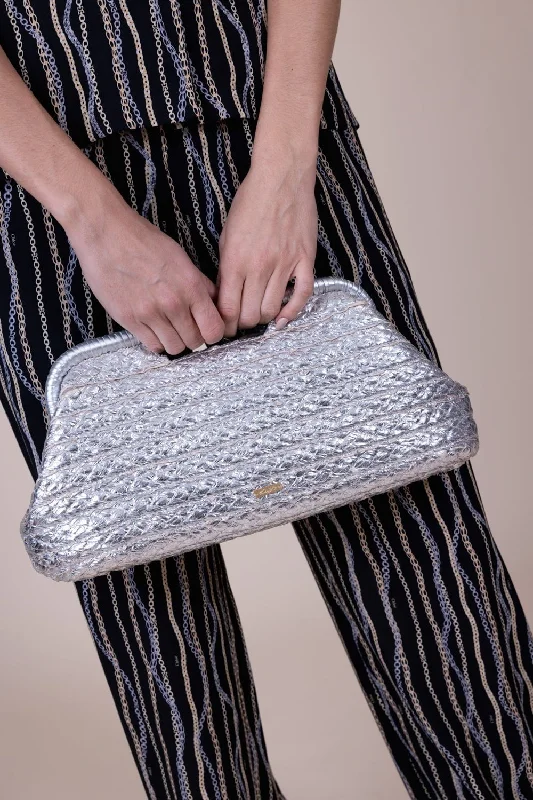 Aurora Clutch - Silver