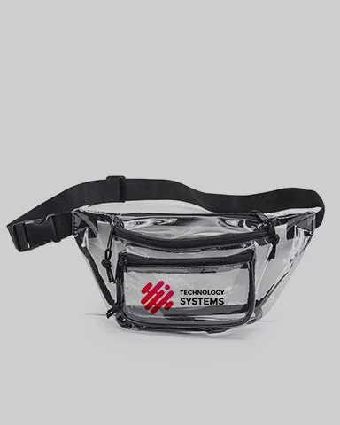 Custom Three Zipper Clear Fanny Pack - Fanny Pack With Your Logo - HP1105