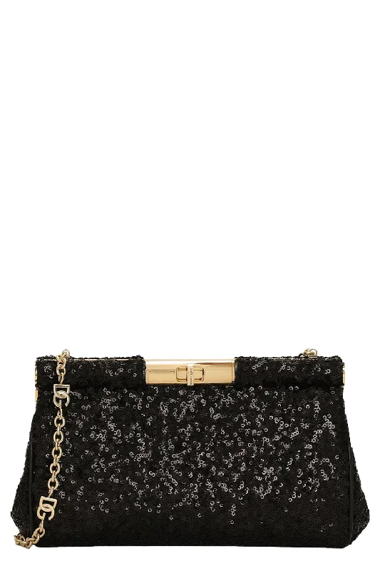 Medium Marlene Bag - Black Sequin