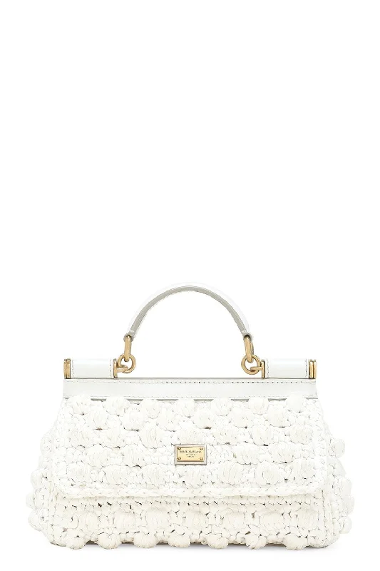 Small Sicily Bag - White Crochet