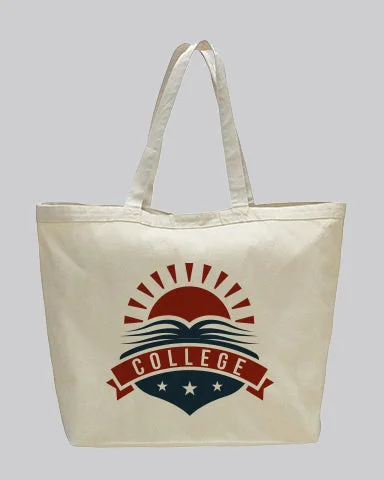 Extra-Large Heavy Canvas Tote Bags Customized - Personalized Tote Bags With Your Logo - TG212