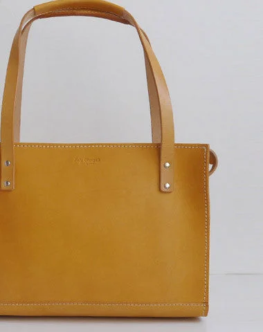 Handmade Leather handbag shoulder bag yellow for women leather shoulder bag