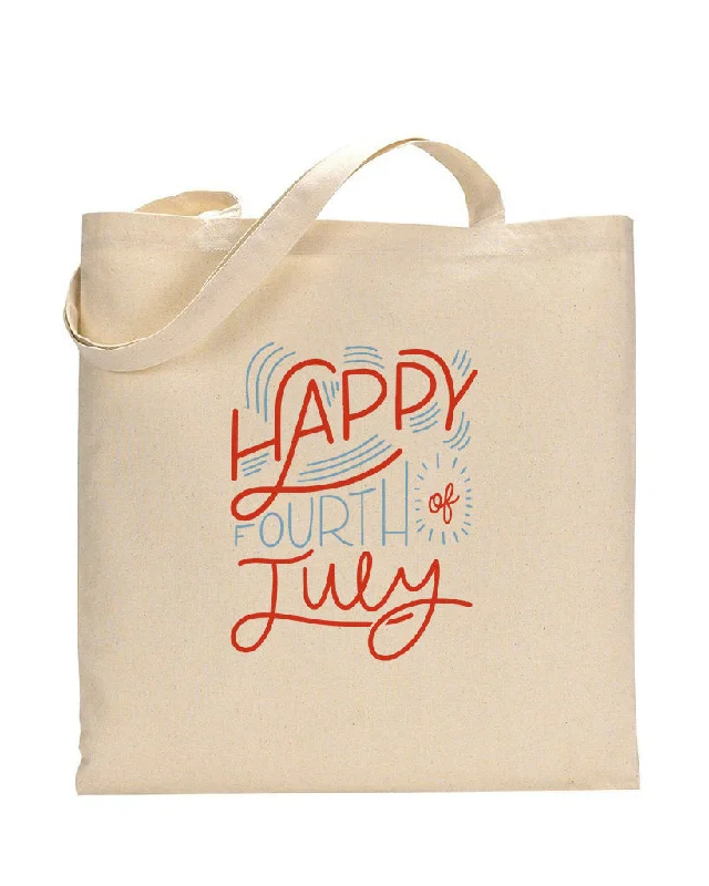 Happy Fourth July Tote Bag - 4th Of July Tote Bags