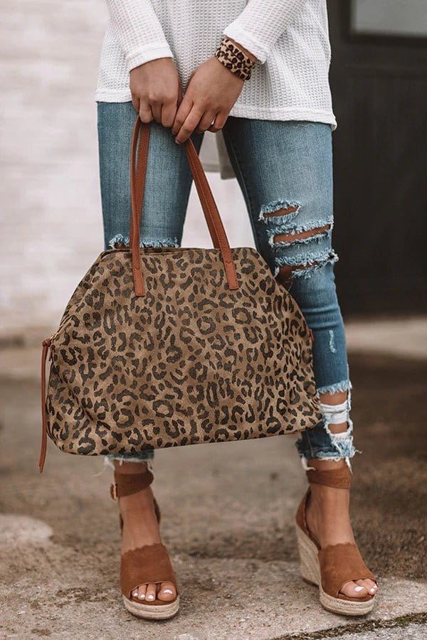 HD3262 Leopard Canvas Tote