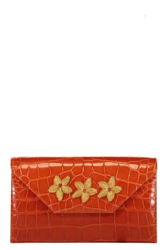 Isabel Box Clutch - Mandarin Orange