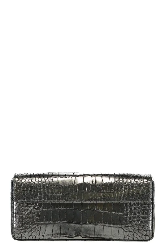 Parker Box Clutch - Silver