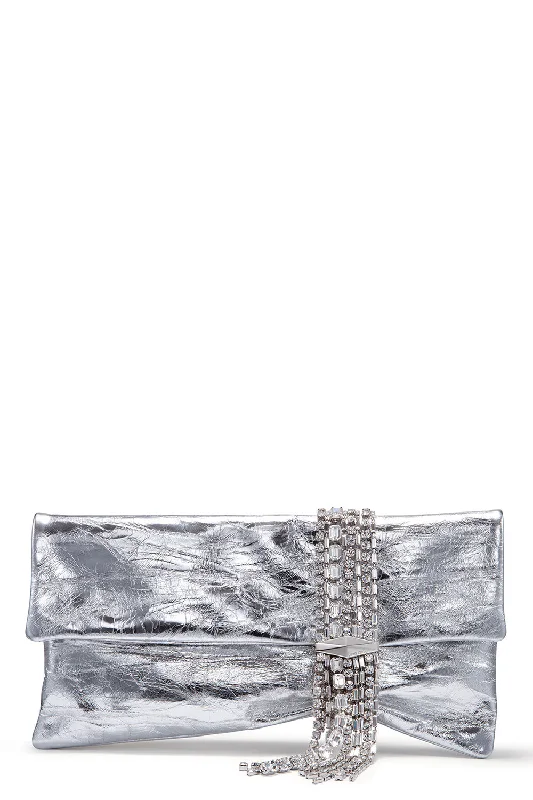 Zandra Clutch - Silver