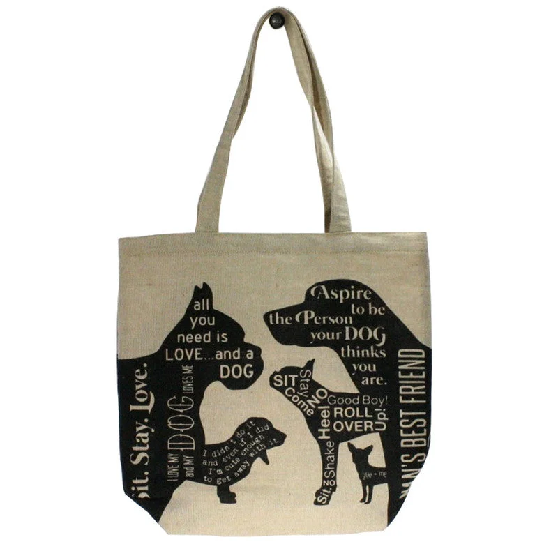 Juco Tote Bag Man's Best Friend