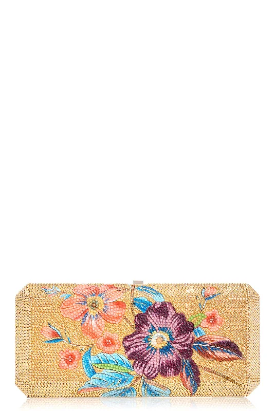 Slim Rectangle Clutch - Silver Sunrise