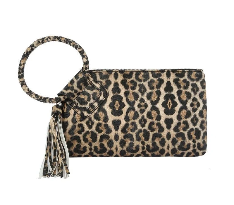 JYV0375 Animal Print Wristlet Pouch