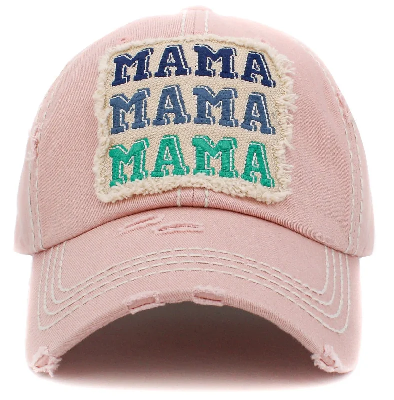 KBV1433 "MAMA MAMA MAMA" Vintage Washed Ball Cap