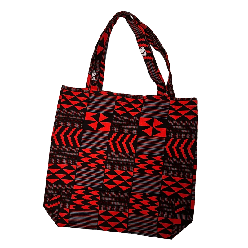 African Print Tote Bag Pattern 3