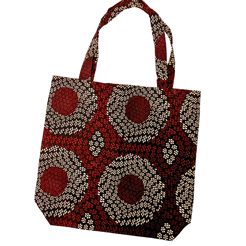 African Print Tote Bag Pattern 1