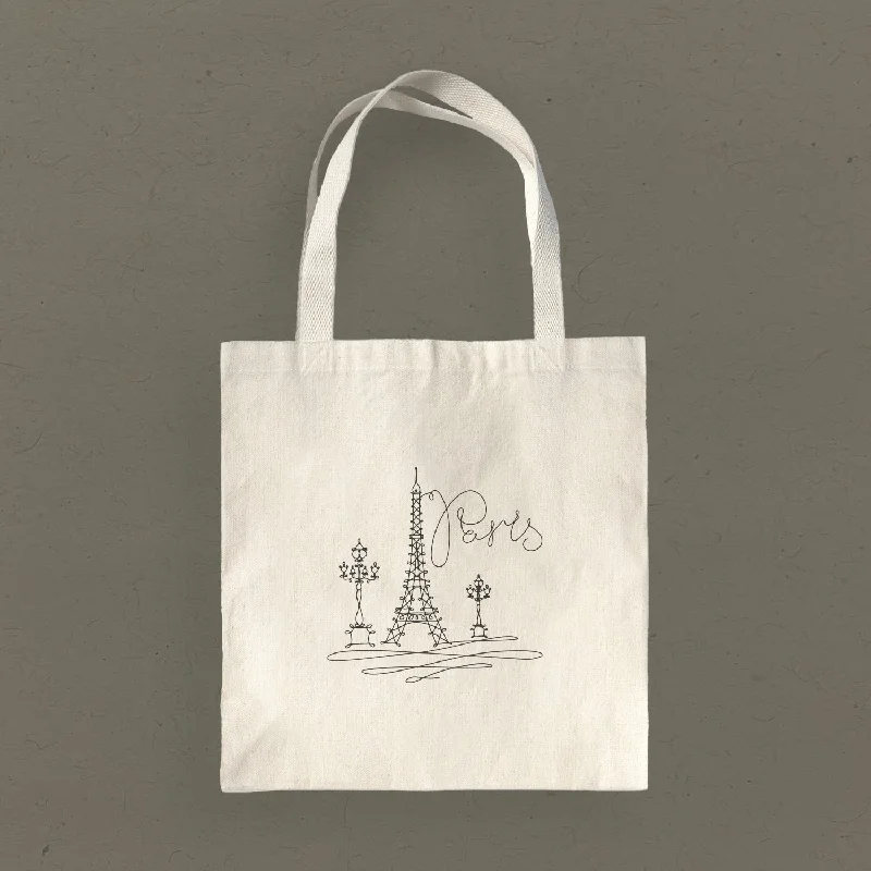 Loopy Eiffel Tower - Canvas Tote Bag