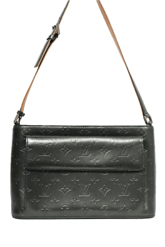 Louis Vuitton Grey Monogram 'Mat Aston' Shoulder Bag