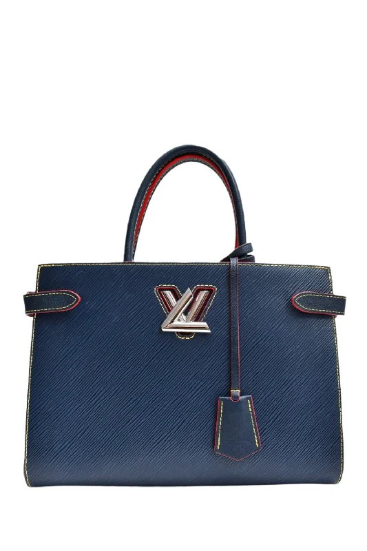 Louis Vuitton Navy Epi Twist Top Handle Bag with Strap