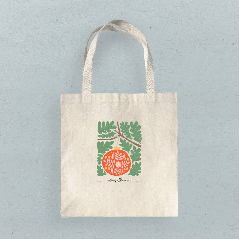 Merry Christmas Ornament - Canvas Tote Bag