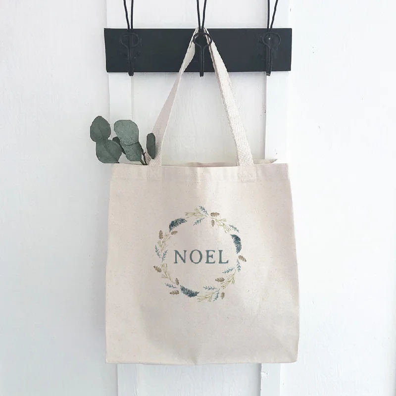 Noel Pine Wreath - Canvas Tote Bag