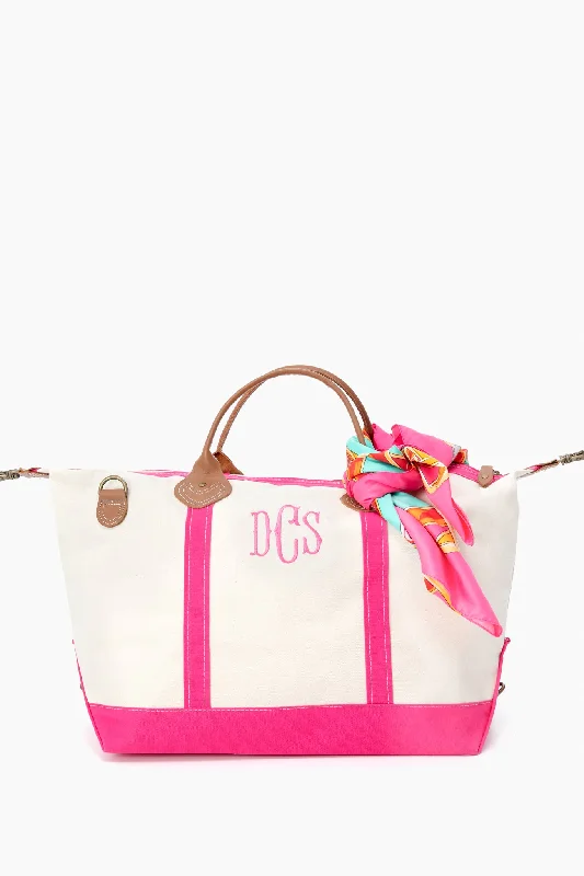 Pink Monogrammed Sunshine Satchel