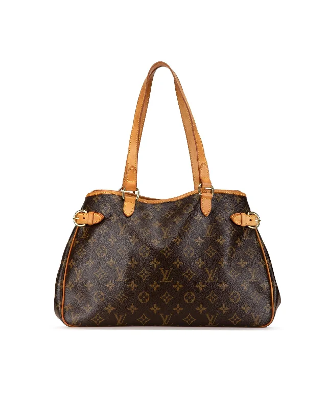 Monogram Canvas Shoulder Bag with Vachetta Leather Trim