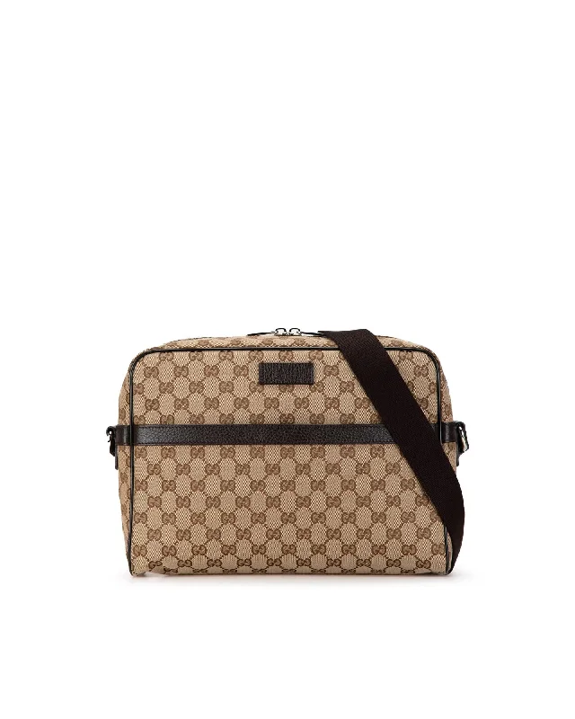 Gucci GG Supreme Messenger Bag BeigeBrown