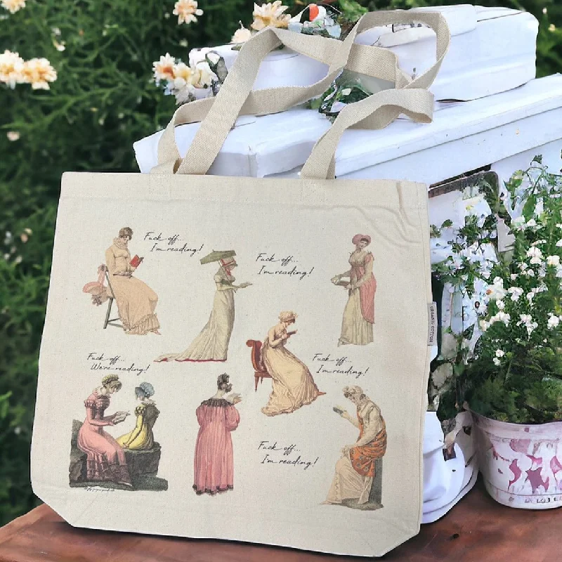 Regency Era Jane Austen Reading Women Tote Bag