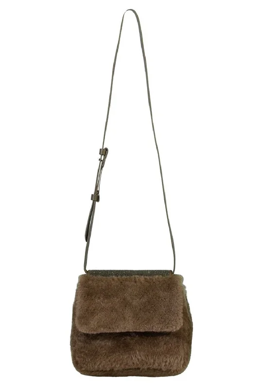 Shearling Crossbody Bag