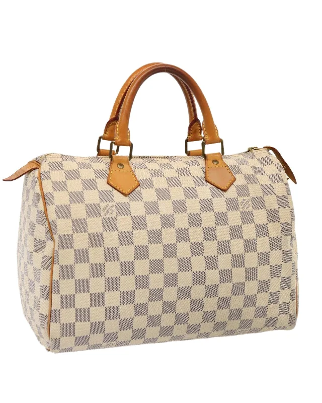 Damier Azur Canvas Hand Bag with Accessories - French Made