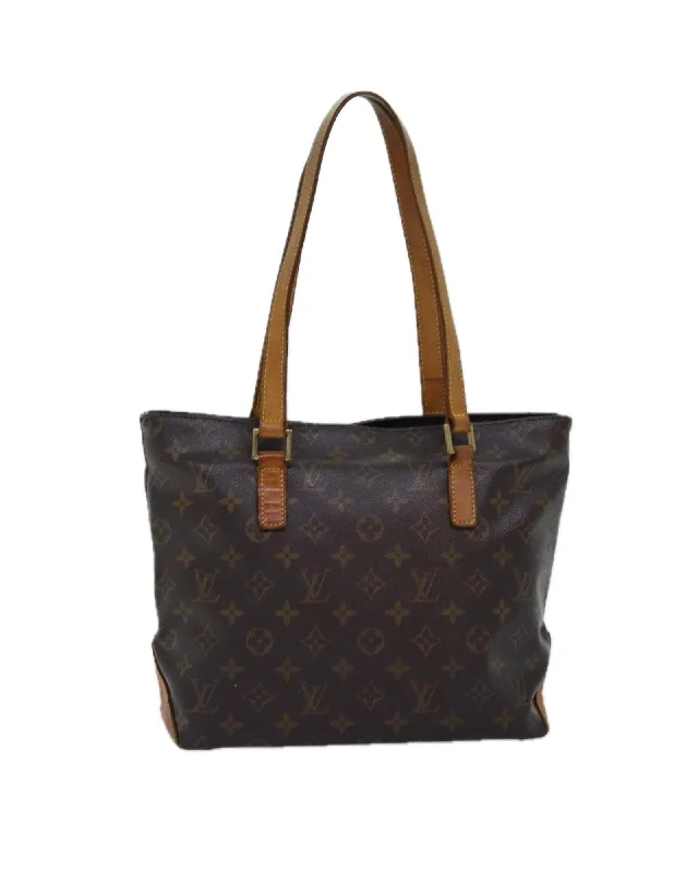 Monogram Canvas Tote Bag with Shoulder Strap