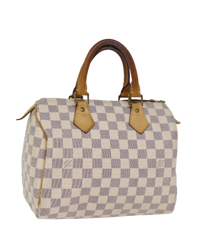 Authentic Damier Azur Canvas Hand Bag