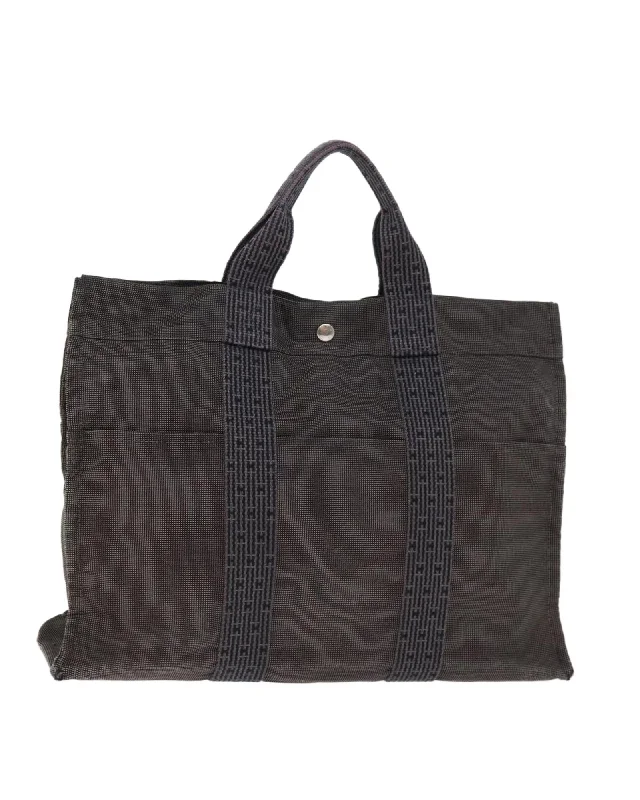 Canvas Tote Bag with Multiple Compartments